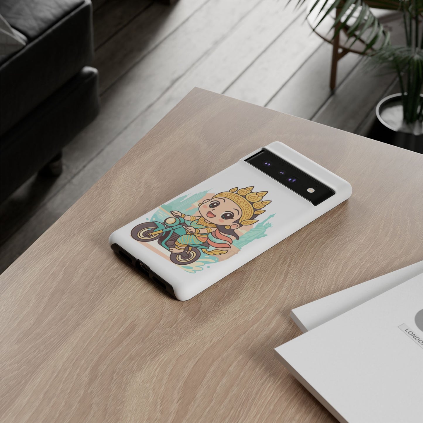 Chibi Apsara's NYC Adventure Case | Birthday Gift, Smartphone Protector, Cartoon Art, Fun Accessories, Tough Cases