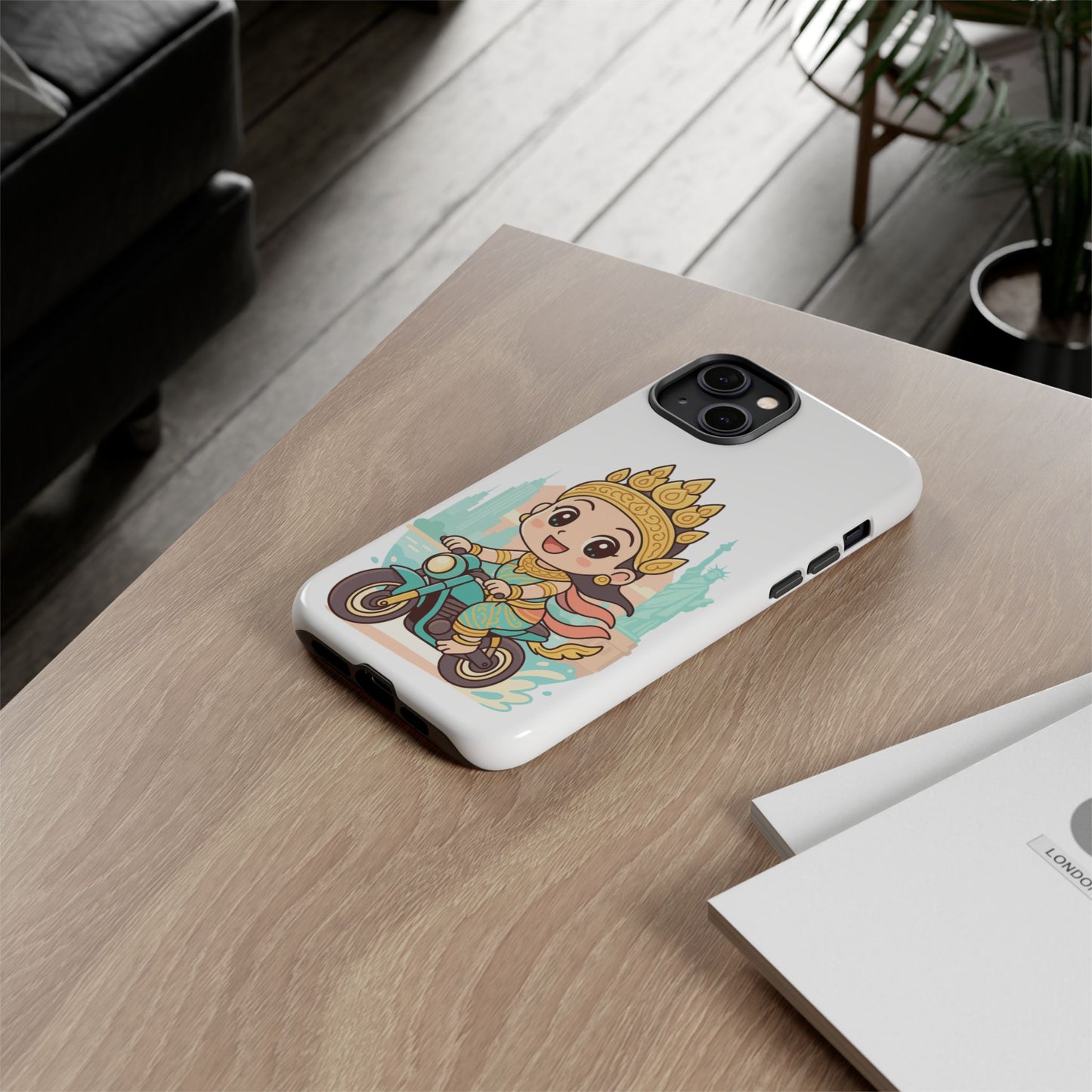 Chibi Apsara's NYC Adventure Case | Birthday Gift, Smartphone Protector, Cartoon Art, Fun Accessories, Tough Cases