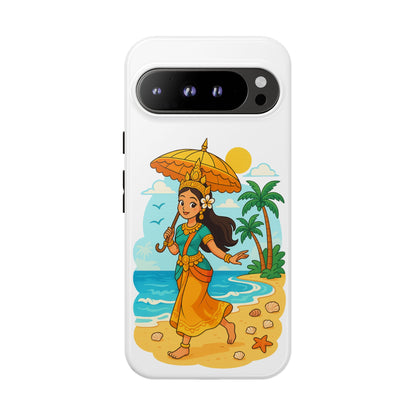 Apsara's Shoreline Grace Tough Cases, Phone Case, Protective Cover, Unique Design, Gift for Nature Lovers, Coastal Art Decor