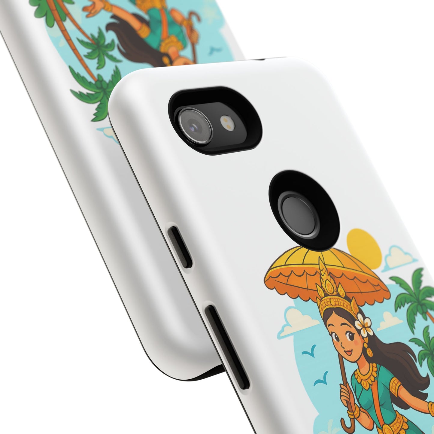 Apsara's Shoreline Grace Tough Cases, Phone Case, Protective Cover, Unique Design, Gift for Nature Lovers, Coastal Art Decor