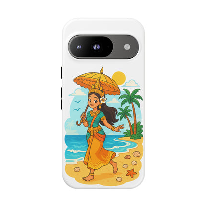Apsara's Shoreline Grace Tough Cases, Phone Case, Protective Cover, Unique Design, Gift for Nature Lovers, Coastal Art Decor