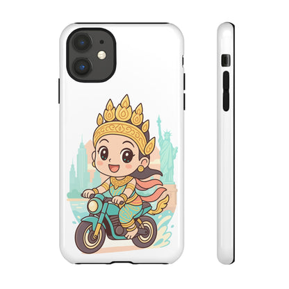 Chibi Apsara's NYC Adventure Case | Birthday Gift, Smartphone Protector, Cartoon Art, Fun Accessories, Tough Cases