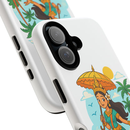 Apsara's Shoreline Grace Tough Cases, Phone Case, Protective Cover, Unique Design, Gift for Nature Lovers, Coastal Art Decor