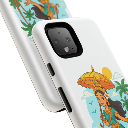 Apsara's Shoreline Grace Tough Cases, Phone Case, Protective Cover, Unique Design, Gift for Nature Lovers, Coastal Art Decor