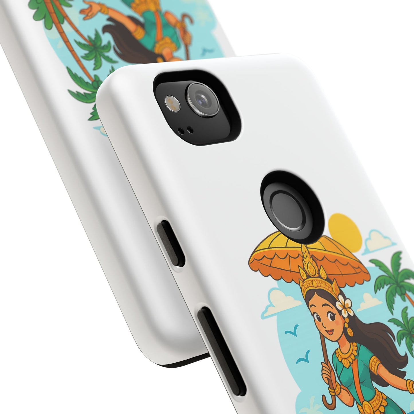 Apsara's Shoreline Grace Tough Cases, Phone Case, Protective Cover, Unique Design, Gift for Nature Lovers, Coastal Art Decor