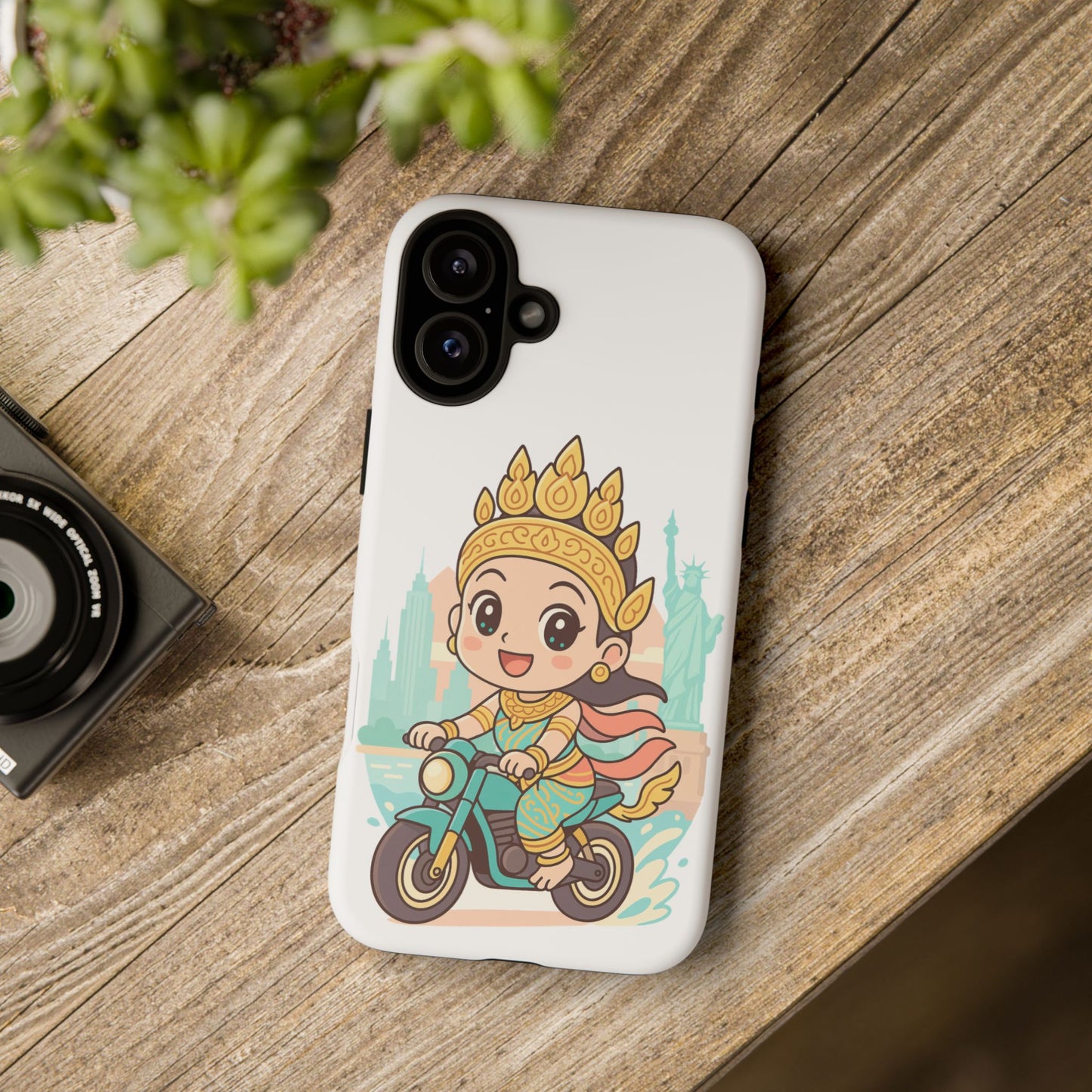 Chibi Apsara's NYC Adventure Case | Birthday Gift, Smartphone Protector, Cartoon Art, Fun Accessories, Tough Cases
