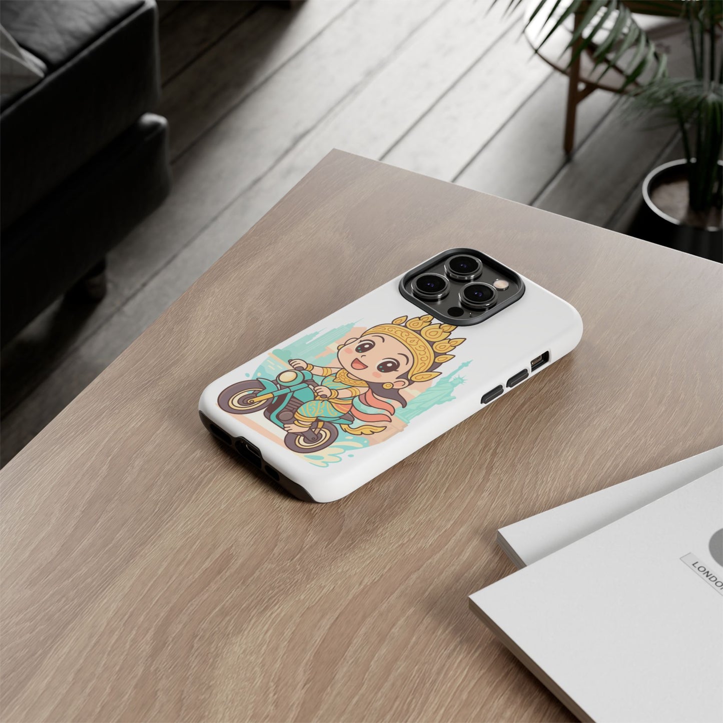 Chibi Apsara's NYC Adventure Case | Birthday Gift, Smartphone Protector, Cartoon Art, Fun Accessories, Tough Cases