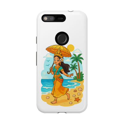 Apsara's Shoreline Grace Tough Cases, Phone Case, Protective Cover, Unique Design, Gift for Nature Lovers, Coastal Art Decor