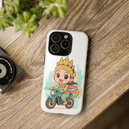 Chibi Apsara's NYC Adventure Case | Birthday Gift, Smartphone Protector, Cartoon Art, Fun Accessories, Tough Cases