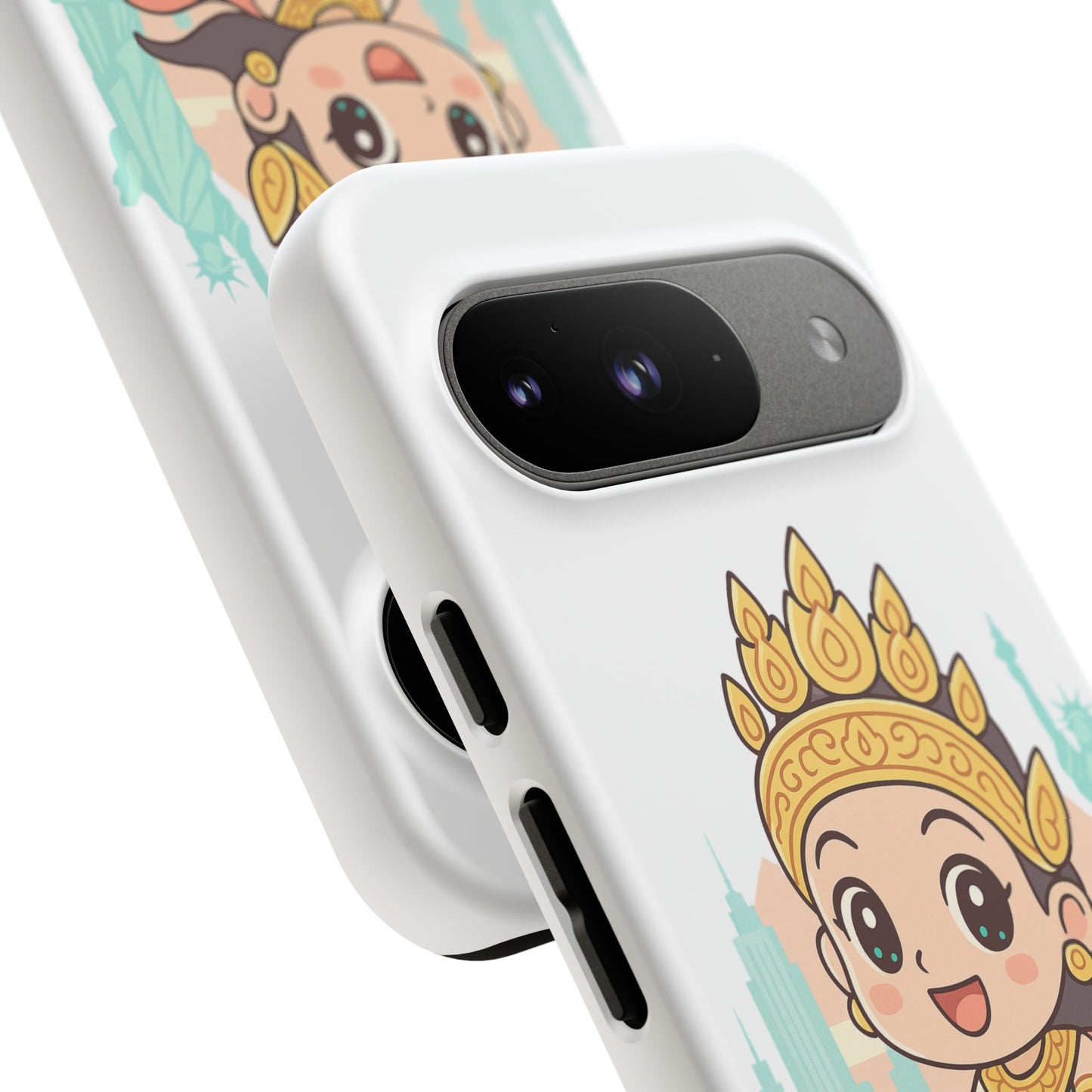 Chibi Apsara's NYC Adventure Case | Birthday Gift, Smartphone Protector, Cartoon Art, Fun Accessories, Tough Cases