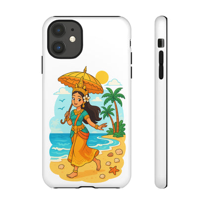 Apsara's Shoreline Grace Tough Cases, Phone Case, Protective Cover, Unique Design, Gift for Nature Lovers, Coastal Art Decor