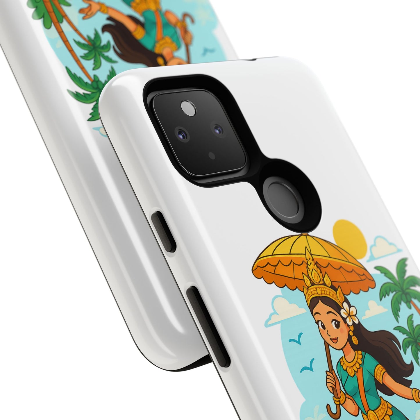 Apsara's Shoreline Grace Tough Cases, Phone Case, Protective Cover, Unique Design, Gift for Nature Lovers, Coastal Art Decor