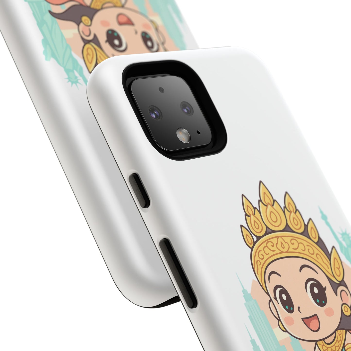 Chibi Apsara's NYC Adventure Case | Birthday Gift, Smartphone Protector, Cartoon Art, Fun Accessories, Tough Cases