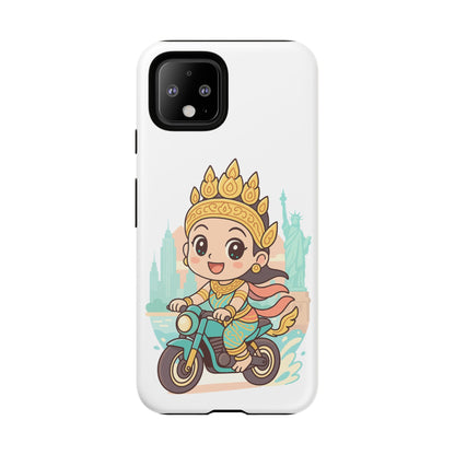 Chibi Apsara's NYC Adventure Case | Birthday Gift, Smartphone Protector, Cartoon Art, Fun Accessories, Tough Cases