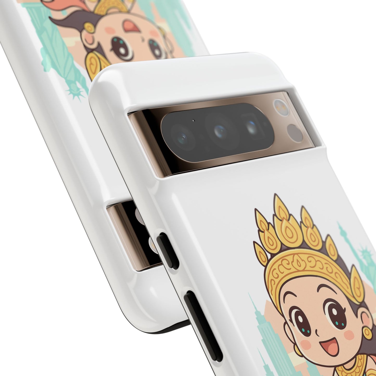 Chibi Apsara's NYC Adventure Case | Birthday Gift, Smartphone Protector, Cartoon Art, Fun Accessories, Tough Cases