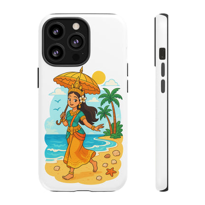 Apsara's Shoreline Grace Tough Cases, Phone Case, Protective Cover, Unique Design, Gift for Nature Lovers, Coastal Art Decor