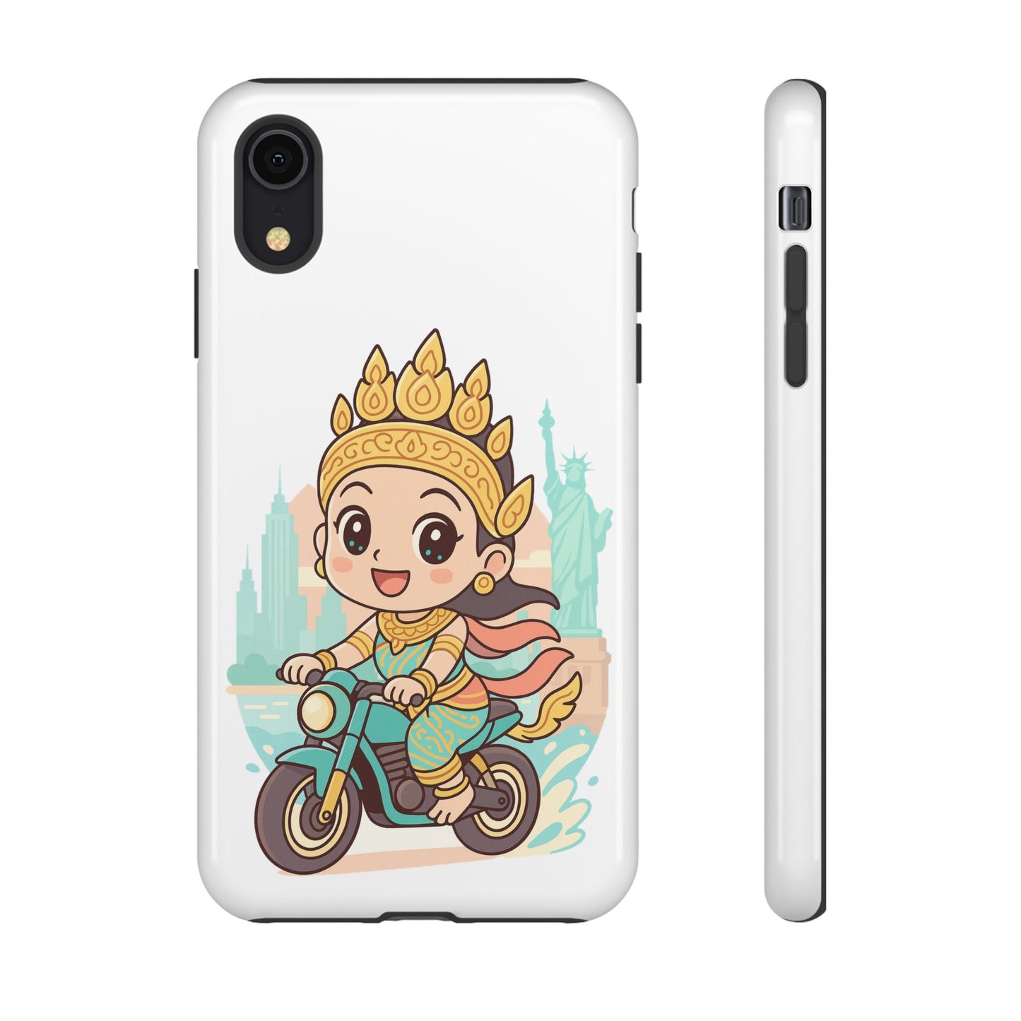 Chibi Apsara's NYC Adventure Case | Birthday Gift, Smartphone Protector, Cartoon Art, Fun Accessories, Tough Cases