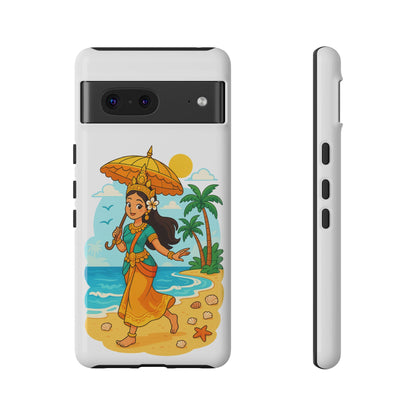 Apsara's Shoreline Grace Tough Cases, Phone Case, Protective Cover, Unique Design, Gift for Nature Lovers, Coastal Art Decor