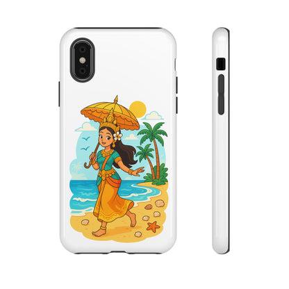 Apsara's Shoreline Grace Tough Cases, Phone Case, Protective Cover, Unique Design, Gift for Nature Lovers, Coastal Art Decor