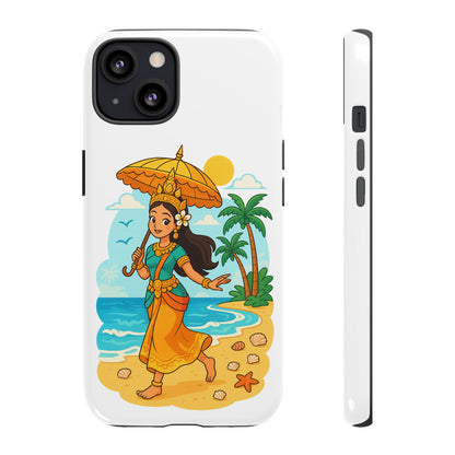 Apsara's Shoreline Grace Tough Cases, Phone Case, Protective Cover, Unique Design, Gift for Nature Lovers, Coastal Art Decor