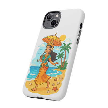 Apsara's Shoreline Grace Tough Cases, Phone Case, Protective Cover, Unique Design, Gift for Nature Lovers, Coastal Art Decor