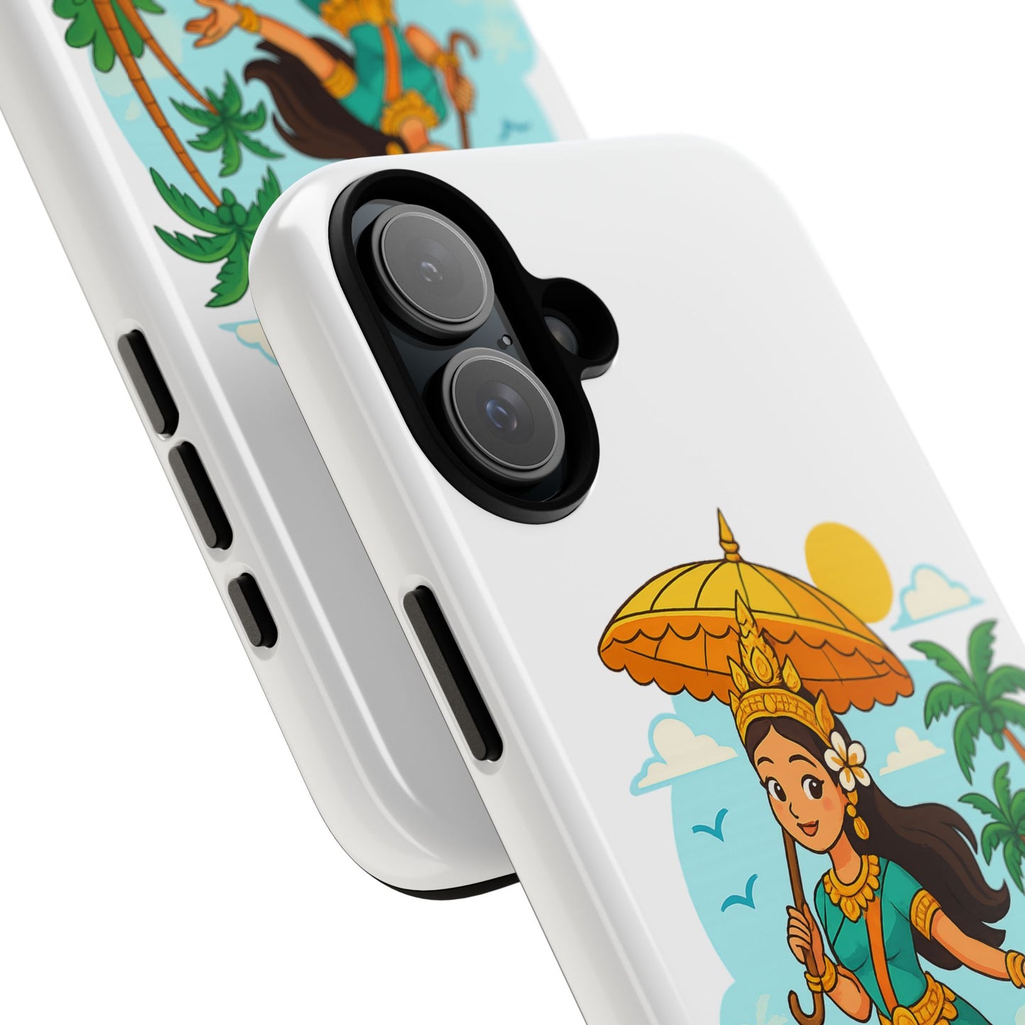 Apsara's Shoreline Grace Tough Cases, Phone Case, Protective Cover, Unique Design, Gift for Nature Lovers, Coastal Art Decor