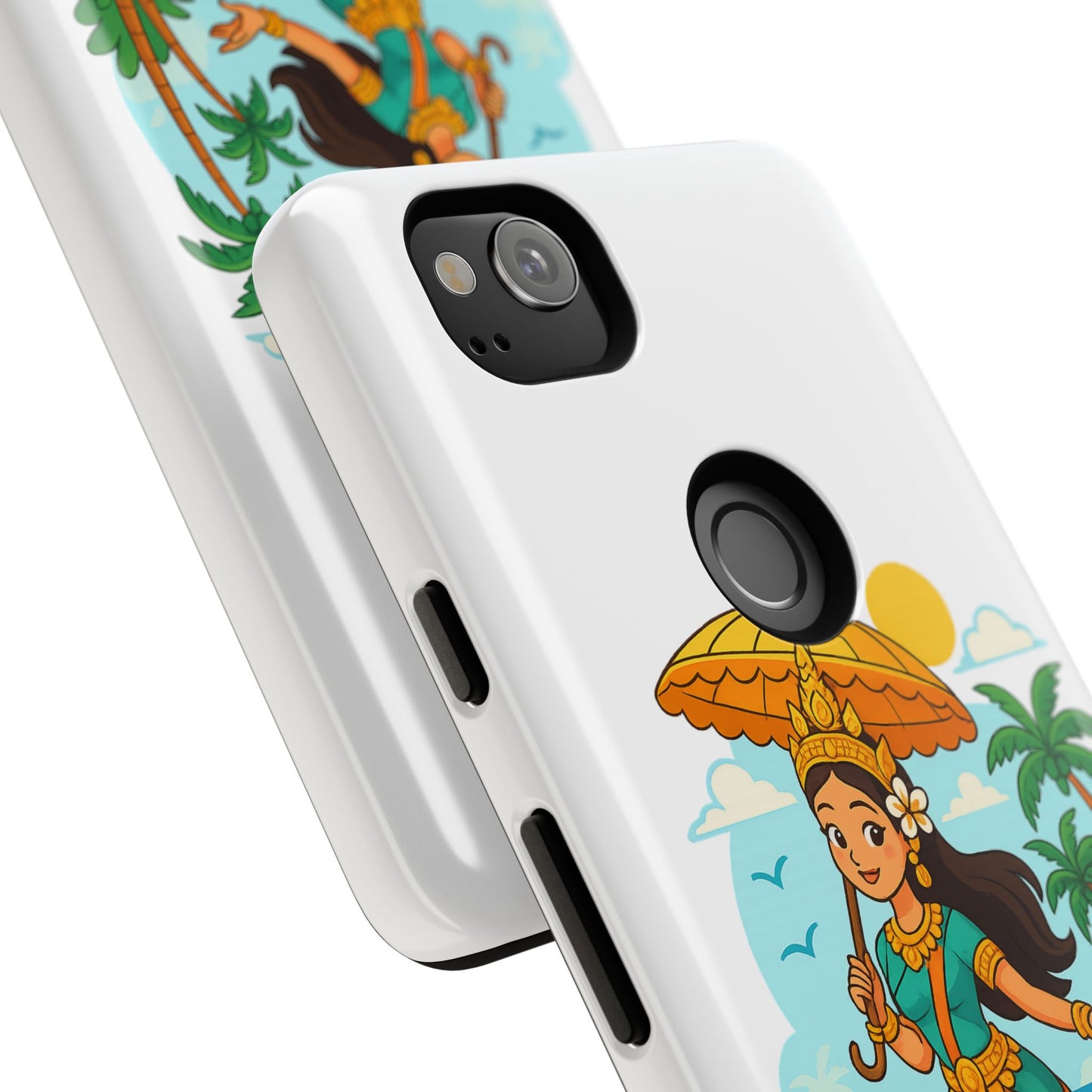 Apsara's Shoreline Grace Tough Cases, Phone Case, Protective Cover, Unique Design, Gift for Nature Lovers, Coastal Art Decor