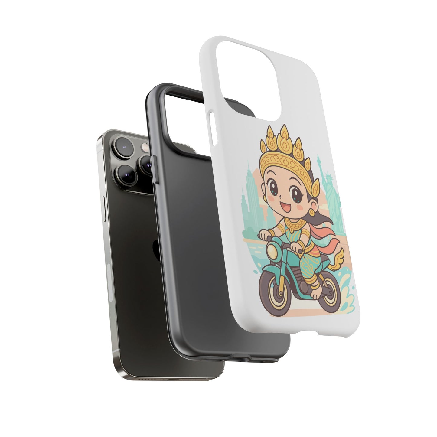 Chibi Apsara's NYC Adventure Case | Birthday Gift, Smartphone Protector, Cartoon Art, Fun Accessories, Tough Cases