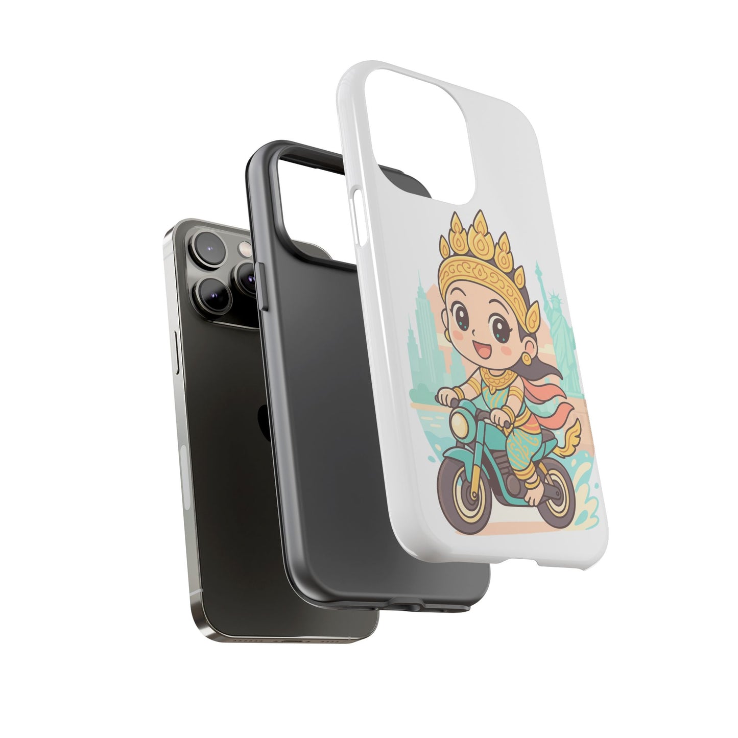 Chibi Apsara's NYC Adventure Case | Birthday Gift, Smartphone Protector, Cartoon Art, Fun Accessories, Tough Cases