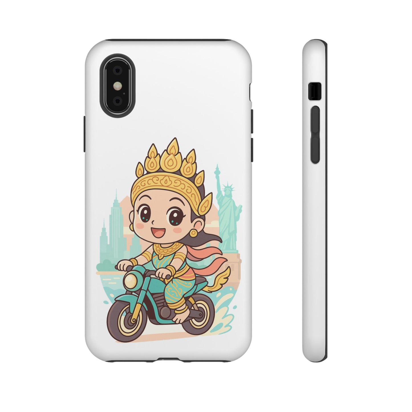 Chibi Apsara's NYC Adventure Case | Birthday Gift, Smartphone Protector, Cartoon Art, Fun Accessories, Tough Cases