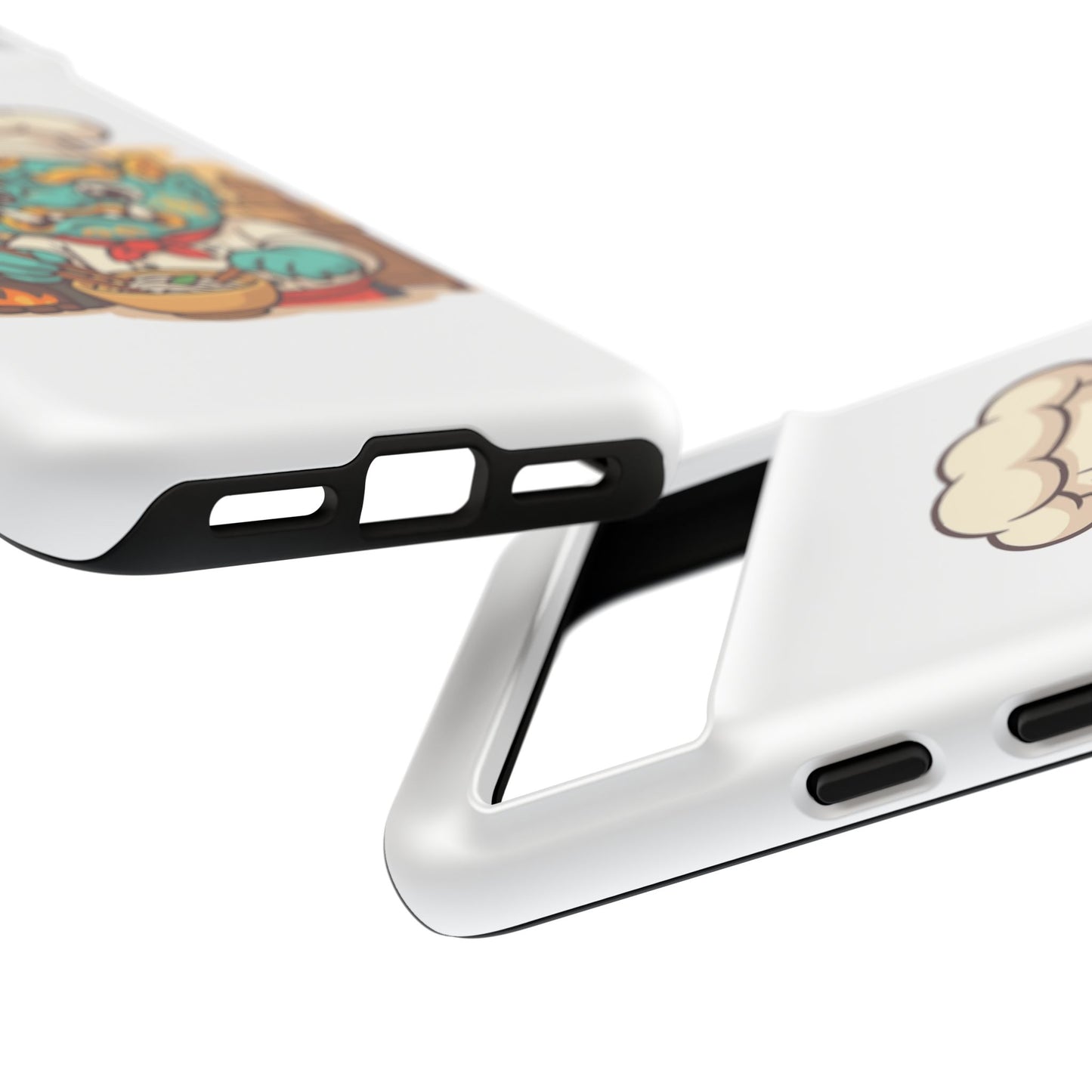 Yeak Chef Phone Case, Tough Khmer Cover, Num Banh Chok Art, Cute Monster Chef Phone Case - Adorable Cooking Gift