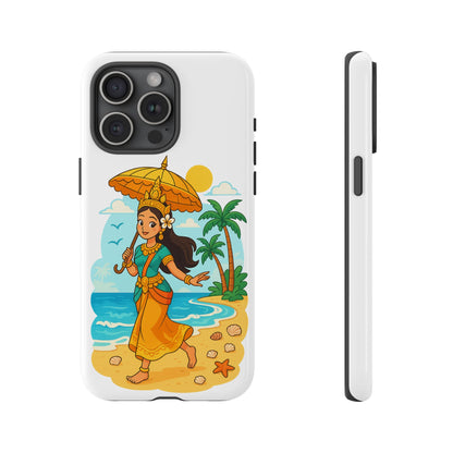 Apsara's Shoreline Grace Tough Cases, Phone Case, Protective Cover, Unique Design, Gift for Nature Lovers, Coastal Art Decor