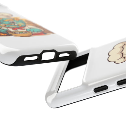 Yeak Chef Phone Case, Tough Khmer Cover, Num Banh Chok Art, Cute Monster Chef Phone Case - Adorable Cooking Gift