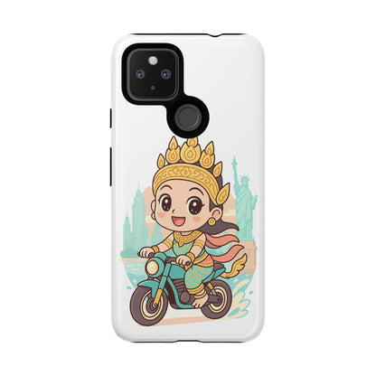 Chibi Apsara's NYC Adventure Case | Birthday Gift, Smartphone Protector, Cartoon Art, Fun Accessories, Tough Cases
