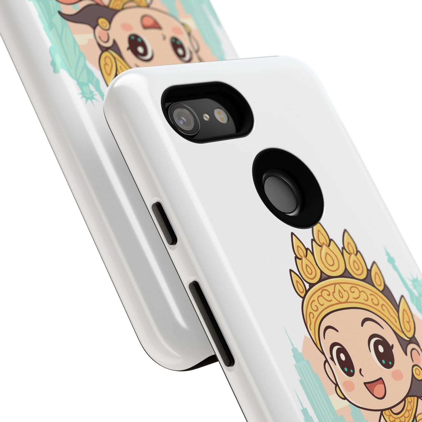 Chibi Apsara's NYC Adventure Case | Birthday Gift, Smartphone Protector, Cartoon Art, Fun Accessories, Tough Cases