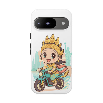 Chibi Apsara's NYC Adventure Case | Birthday Gift, Smartphone Protector, Cartoon Art, Fun Accessories, Tough Cases