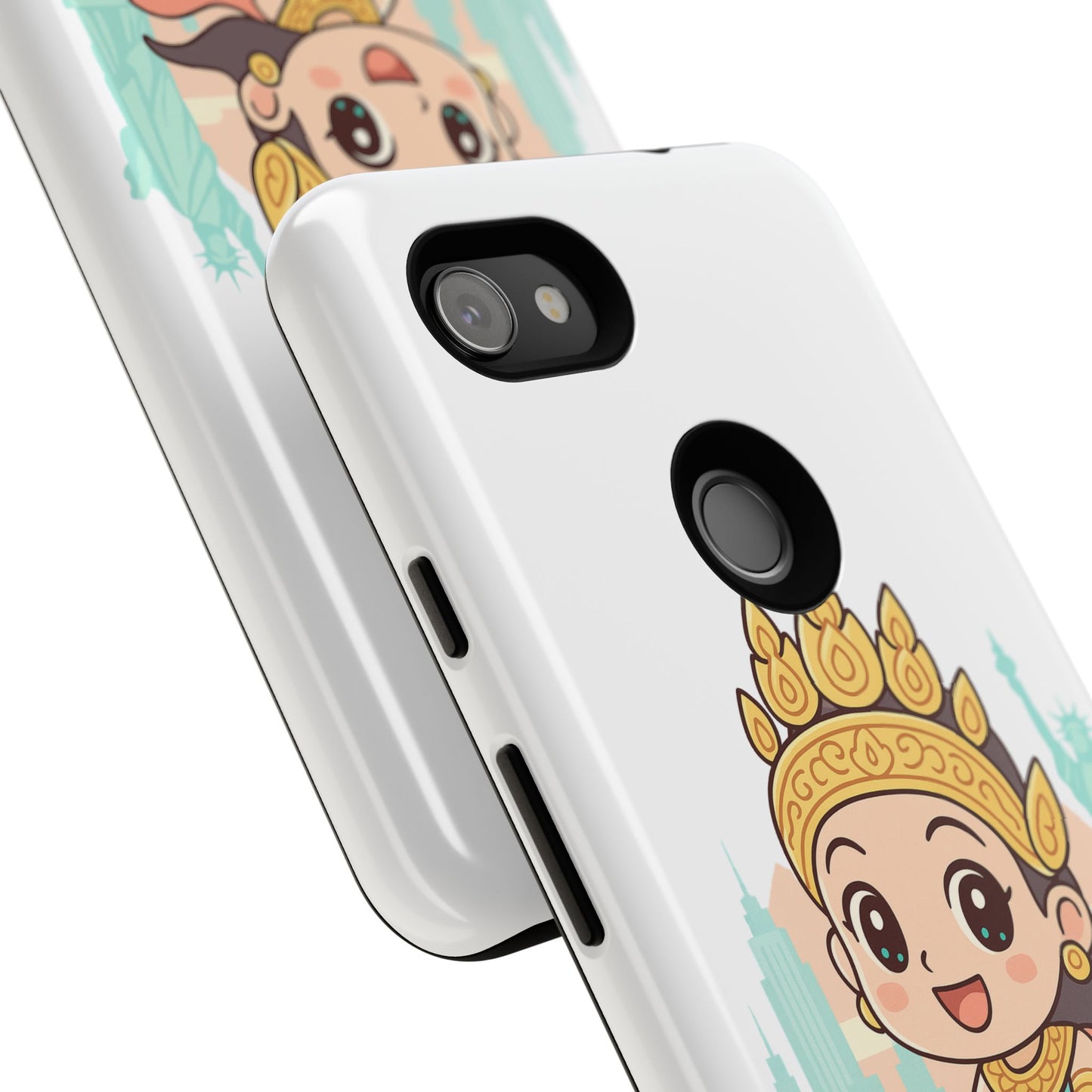 Chibi Apsara's NYC Adventure Case | Birthday Gift, Smartphone Protector, Cartoon Art, Fun Accessories, Tough Cases