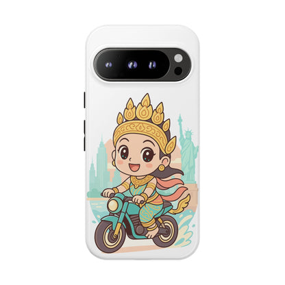 Chibi Apsara's NYC Adventure Case | Birthday Gift, Smartphone Protector, Cartoon Art, Fun Accessories, Tough Cases