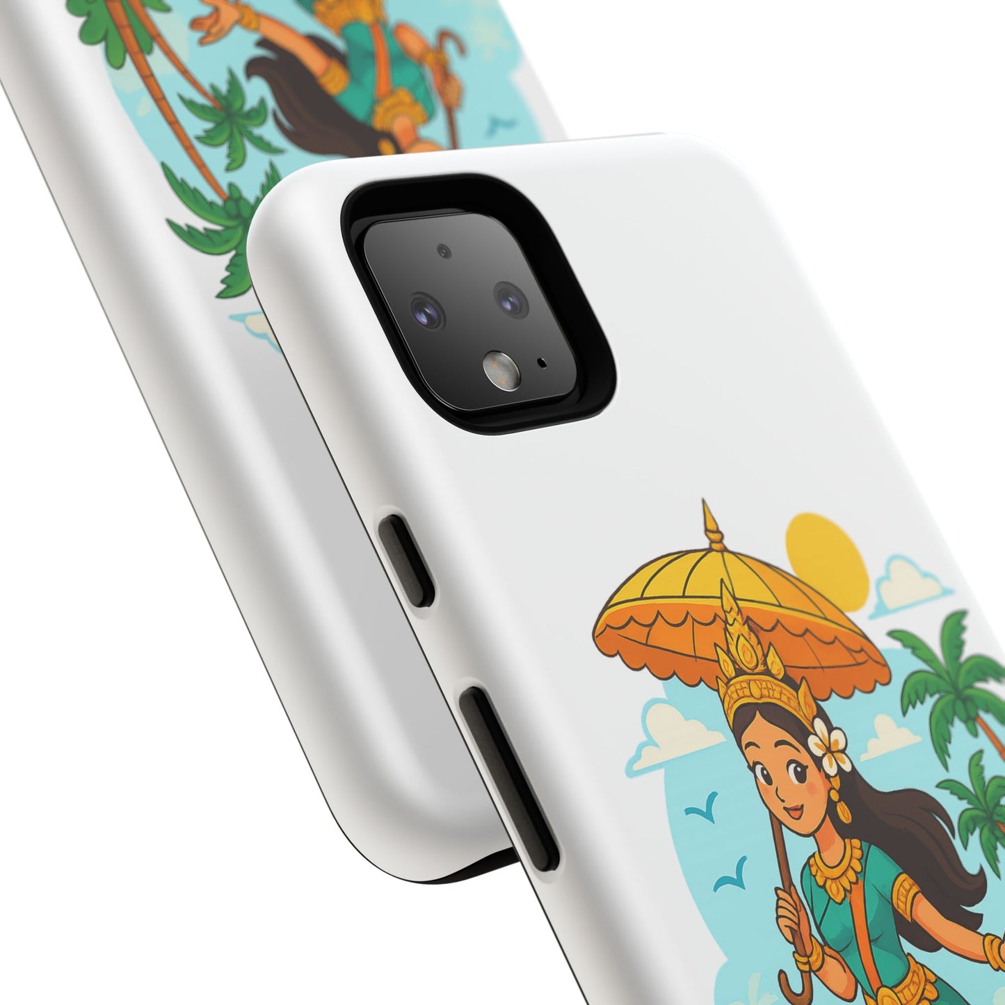 Apsara's Shoreline Grace Tough Cases, Phone Case, Protective Cover, Unique Design, Gift for Nature Lovers, Coastal Art Decor