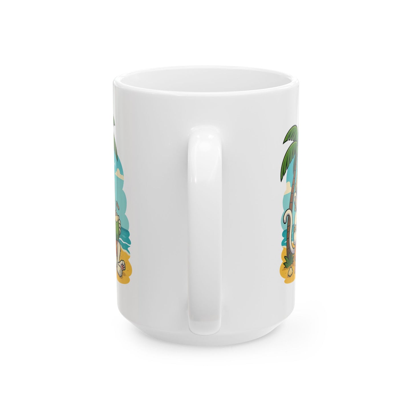 The Divine Sip: Hanuman's Holiday Mug, Khmer God Ceramic Coffee Cup, 11oz, 15oz, Tea Mug, Gift for Yoga Lovers, Religious Drinkware, Kitchen