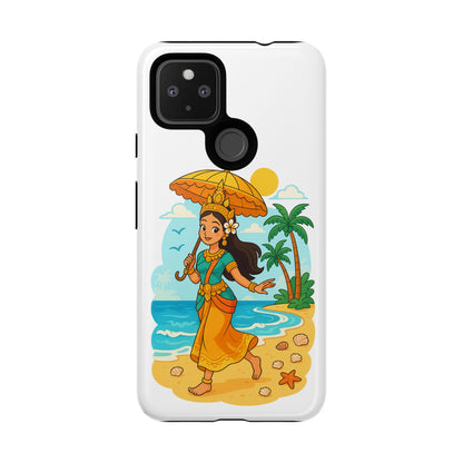 Apsara's Shoreline Grace Tough Cases, Phone Case, Protective Cover, Unique Design, Gift for Nature Lovers, Coastal Art Decor