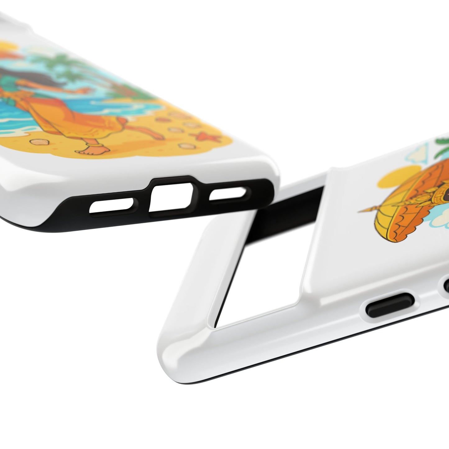 Apsara's Shoreline Grace Tough Cases, Phone Case, Protective Cover, Unique Design, Gift for Nature Lovers, Coastal Art Decor