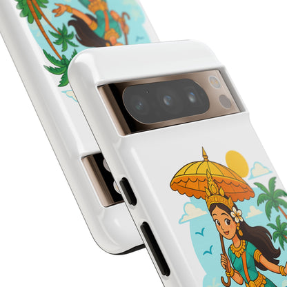 Apsara's Shoreline Grace Tough Cases, Phone Case, Protective Cover, Unique Design, Gift for Nature Lovers, Coastal Art Decor