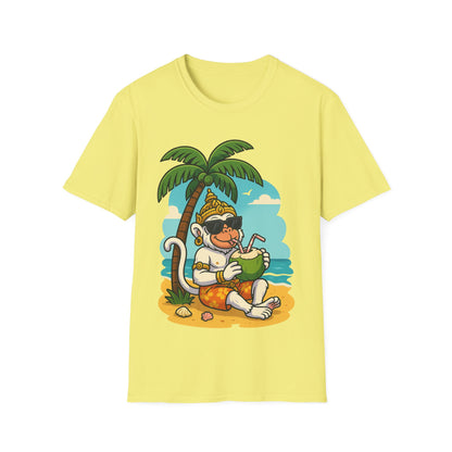 Hanuman Suns Out Guns Out Unisex Tee, Graphic Shirt, Hindu Monkey God Top, Yoga Clothing, Workout Apparel