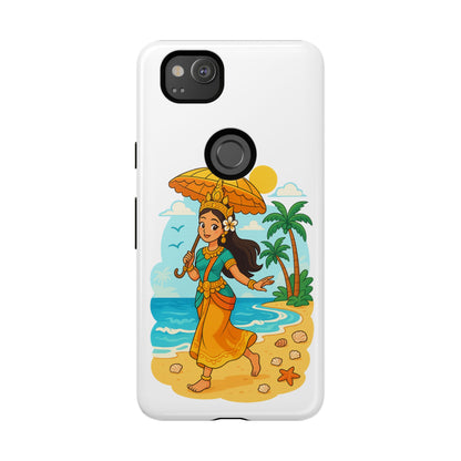 Apsara's Shoreline Grace Tough Cases, Phone Case, Protective Cover, Unique Design, Gift for Nature Lovers, Coastal Art Decor