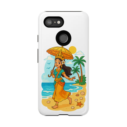 Apsara's Shoreline Grace Tough Cases, Phone Case, Protective Cover, Unique Design, Gift for Nature Lovers, Coastal Art Decor