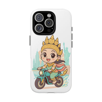 Chibi Apsara's NYC Adventure Case | Birthday Gift, Smartphone Protector, Cartoon Art, Fun Accessories, Tough Cases