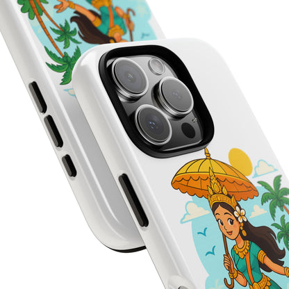 Apsara's Shoreline Grace Tough Cases, Phone Case, Protective Cover, Unique Design, Gift for Nature Lovers, Coastal Art Decor