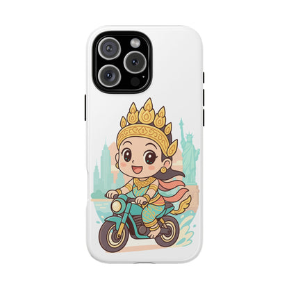 Chibi Apsara's NYC Adventure Case | Birthday Gift, Smartphone Protector, Cartoon Art, Fun Accessories, Tough Cases