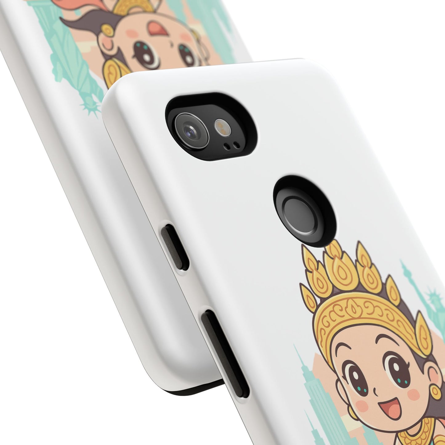 Chibi Apsara's NYC Adventure Case | Birthday Gift, Smartphone Protector, Cartoon Art, Fun Accessories, Tough Cases